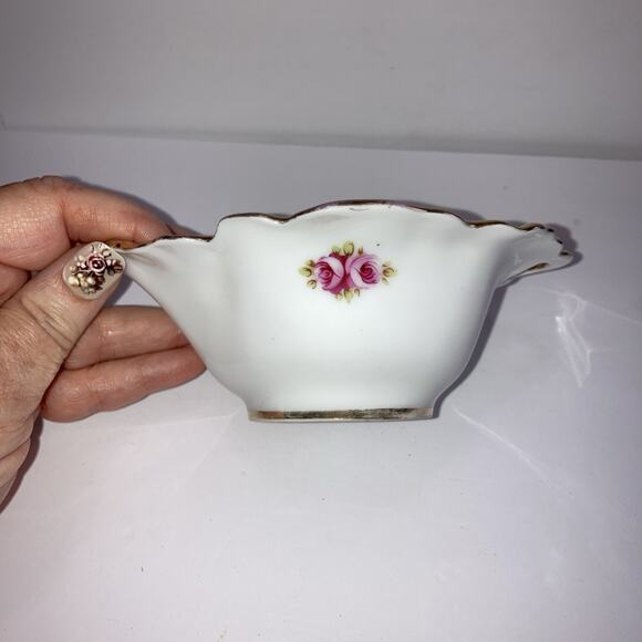 Nippon Reticulated Bowl, Jeweled, Roses & Gold, Royal Crockery, Antique - Picture 2 of 6